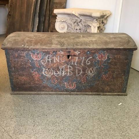 Bridal chest dated 1766